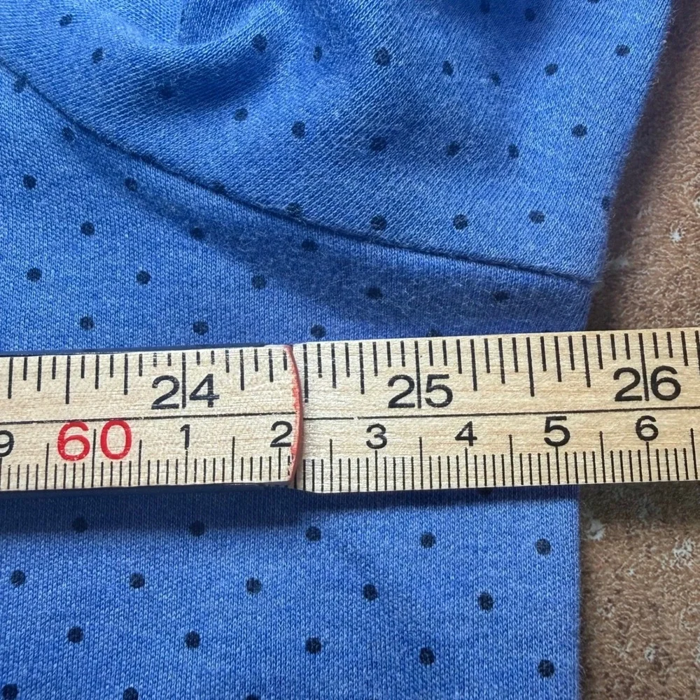 Polo Ralph Lauren Mens XL Blue Polka Dot Long Sleeve Classic Fit Polo Shirt